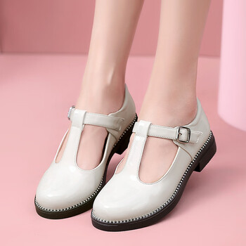 女童黑皮鞋软底中大童小学生儿童鞋白色公主鞋女孩演出表演单鞋白色34