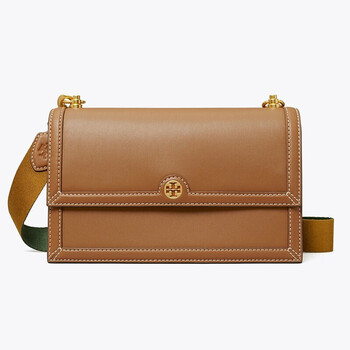 汤丽柏琦 tory burch 女包 t monogram系列风琴包 经典提花女子单肩斜