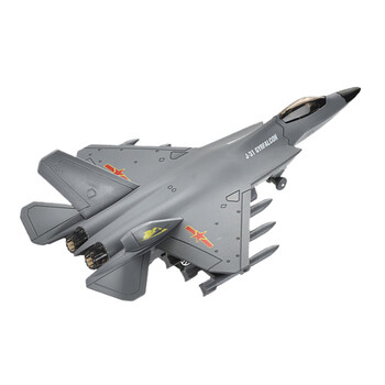 战斗机模型回力滑行带声效灯光男孩儿童生日玩具礼物 歼31(颜色随机)