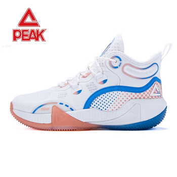 匹克男鞋篮球鞋男秋冬季新款透气实战男士球鞋高帮网面运动鞋子大白