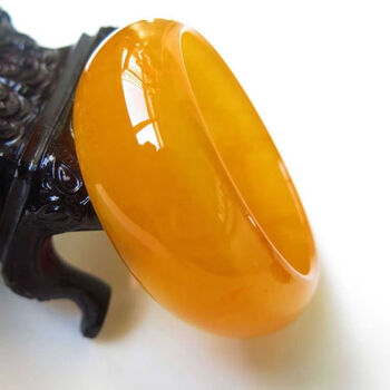 聆梦黄龙玉手镯玉石新疆加宽金丝玉手镯黄色手镯新疆和田戈壁金丝玉手