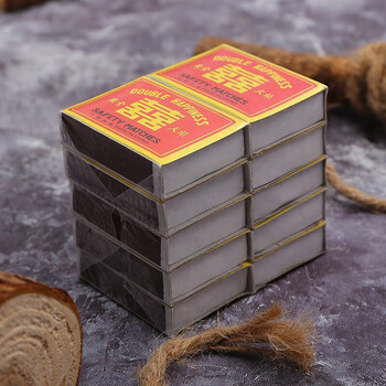 卡瓦图复古红双喜火柴老式一次性洋火安全户外酒店婚庆喜庆火柴10盒装