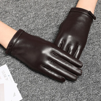 恒源祥真皮手套女秋冬薄款保暖短款头层羊皮防风耐寒骑行开车户外可触