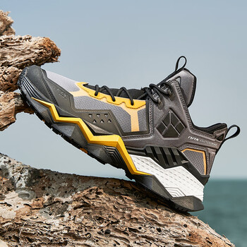 raxrax防滑登山鞋男徒步鞋轻便透气耐磨爬山鞋山地鞋靴男鞋户外鞋履灰