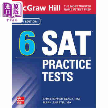 McGraw Hill 6 SAT Practice Tests, Fifth Edition 美国麦格劳希尔 6套SAT考试练习测试 第五版 英文原版进口