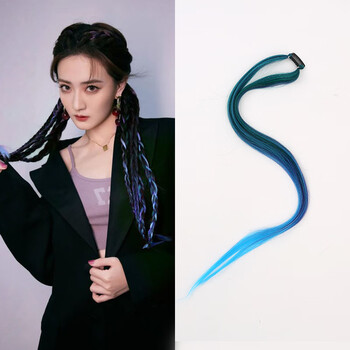 假发片编发ninetynine徐璐同款脏辫假发长发流行美发饰渐变挑染发片