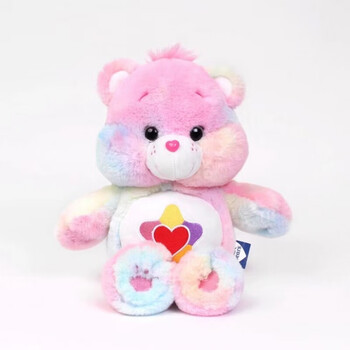 【618活动】 正版彩虹熊毛绒玩偶公仔圣诞礼物1 限量爱心彩虹款-27cm