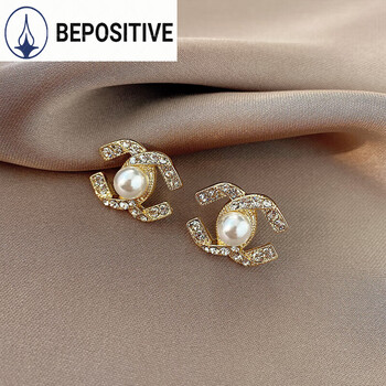 bepositive款式双c耳环女2023年新款潮气质耳夹无耳洞小香风耳钉感耳