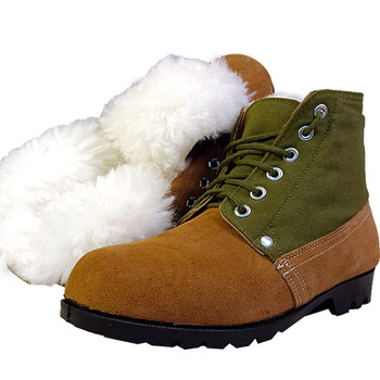 百搭休闲男冬季东北老式皮毛一体羊毛雪地靴冬大棉鞋翻毛皮鞋劳保棉