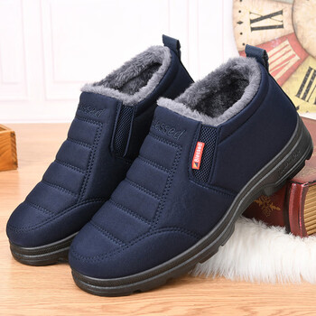 老北京布鞋千层底圆口老头棉鞋冬季棉布鞋男冬天2022新款老北京布鞋