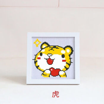 十字绣十二生肖学生卧室可爱简单小幅新手入门儿童小件初学自己绣单个