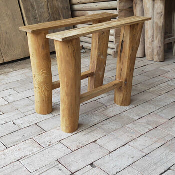 定制适用木腿桌脚桌架桌子支架长方形餐桌腿加厚分体可定制榆木桌面腿