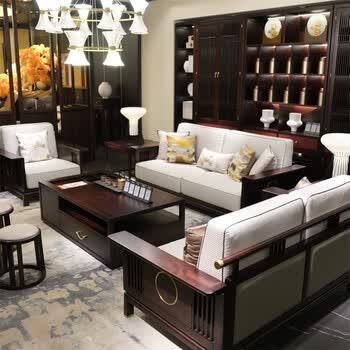 南洋胡氏 檀赋系列tfs961沙发 乌金木 赛鞋木豆 明清古典新中式 全