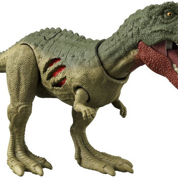 美泰侏罗纪世界战损锐颌龙火盗龙野蛮盗龙虚骨龙极端破坏恐龙玩具