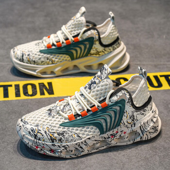 休闲百搭气质西街大网国潮老爹鞋夏季潮鞋 米色 39【图片 价格 品牌