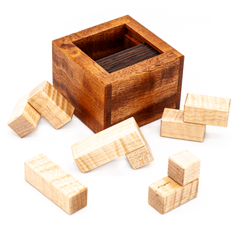 puzzle迷你圣剑解密盒孔明锁鲁班锁圣剑puzzle木质十级难度高智商烧脑