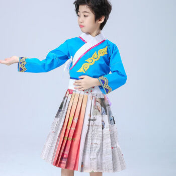 环保时装秀衣服小孩子幼儿园开学手工服装diy制作衣服儿童002 报纸