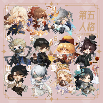 欧凯森第五人格徽章挂件囚徒入殓师隐士小女孩古董商奈布邮差动漫周边