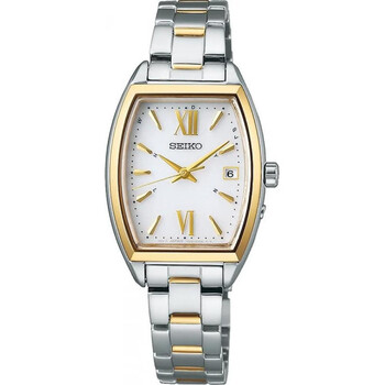 精工seiko手表女款太阳能电波表银色香槟金色swfhnotspecifiedswfh128