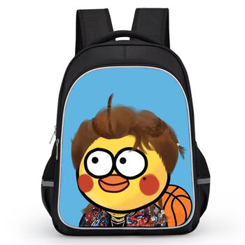 鸡你太美书包周边小学生书包男大容量恶搞小黑子表情包减负双肩包潮