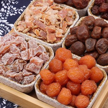 梅子凉果脯蜜饯类九制果干话梅粒半梅干散装小包装休闲零食2斤装混合