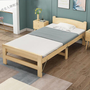 折叠床单人床实木床午休床办公室休息床行军床简易床免安封闭床头80宽