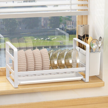 家佰利(jiabaili)厨房柜内碗碟置物架沥水碗架放碗筷收纳架盘子架家用