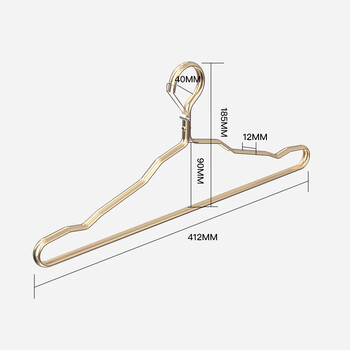 灿众防风衣架子太空铝合金家用加宽无痕衣挂户外室外晒大衣架衣撑子