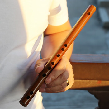 入门竹笛小笛子随身初学者儿童成人乐器 短笛d调44cm(无膜孔) 书 哨口