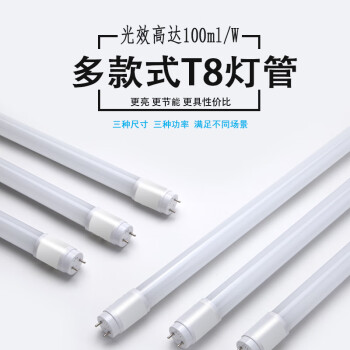 东君 T8灯管 LED双端供电1.2米 16W 白光仓库厂房车库照明灯 DJ40007  30支/箱