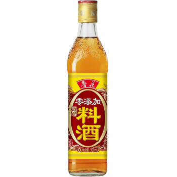 鲁花原酿料酒500ml/瓶*2瓶 去腥提鲜增香家用特级0添加三年陈黄酒