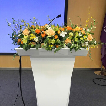 两小时达鲜花速递讲台花会议桌花方杯花活动签到台花签到花北京上海