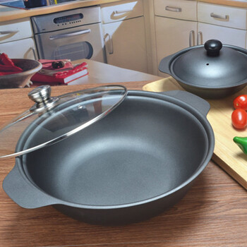 瓦卡伯特锅巴饭专用锅 黄焖鸡米饭专用煲仔饭生铁砂锅巴饭铸铁耐烧