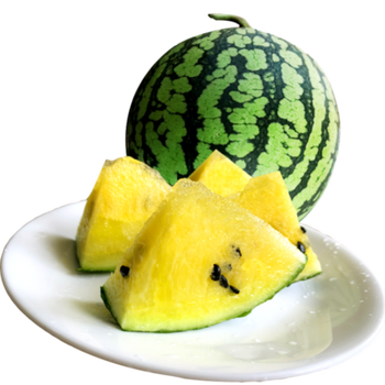 净樱特小凤小西瓜冰淇淋西瓜黄心西瓜水果新鲜2个装黄壤沙瓤黄瓤肉超