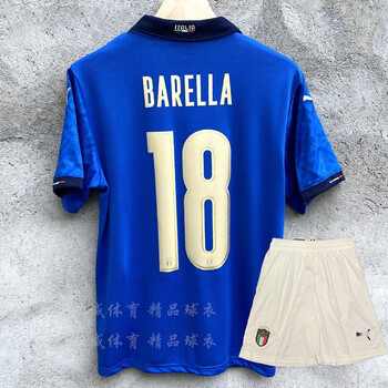 球衣短袖套装训练服比赛队服男套装18号巴雷拉臂章s欧码身高165170cm
