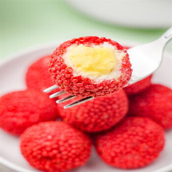 暴肌独角兽山药榴莲球10个装酒店半成品特色点心速冻油炸小吃网红爆浆