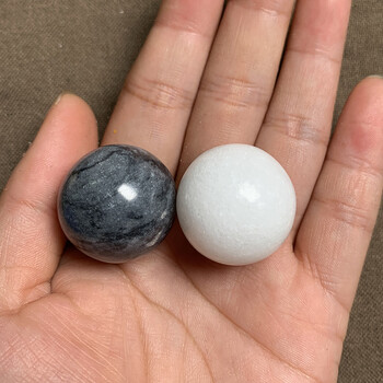 康乐球黑白配阴阳八卦原石手球保健按摩康乐球掌心锻炼手握男士老人礼