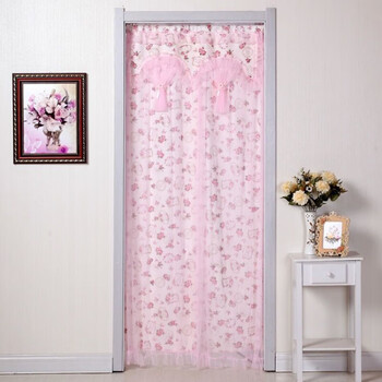 2022新 款免打孔门帘卧室隔断帘家用空调挡风防冷气门帘布艺卫生间