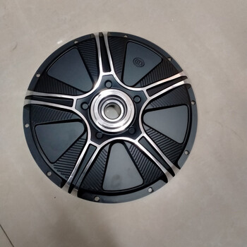 电动车电机盖8孔10孔12孔电瓶车碟刹边盖爱玛电机外壳后侧盖 10寸10孔