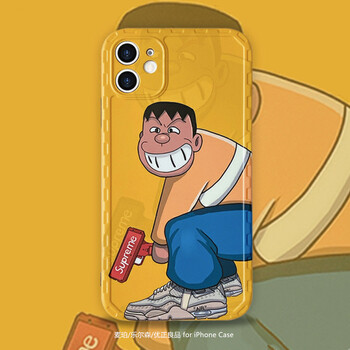 软壳欧美个性趣味情侣男女款硅胶保护壳 潮牌个性恶搞 胖虎创意表情包