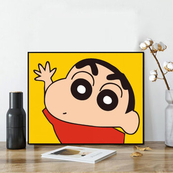 油画成人手工减压名画戴珍珠耳环的少女填充画可爱女孩 gt081蜡笔小新