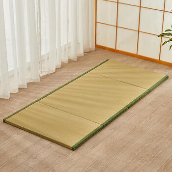 日式蔺草可折叠榻榻米垫子草席环保椰棕床垫夏季睡垫 蔺草80*190cm厚