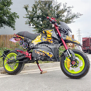 京逊全新m5小猴子电摩爆改双管万拉三电动车改装高速电动摩托车成2000
