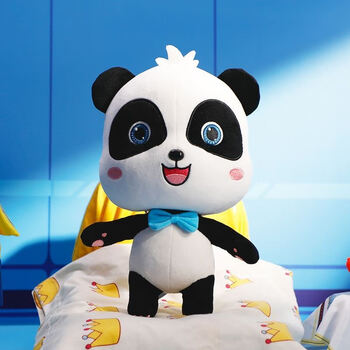 俏娟宝宝巴士奇奇妙妙熊猫玩偶公仔毛绒玩具儿童生日礼物男孩女孩奇奇