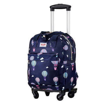 买菜双肩包可折叠迷你双肩拉杆包背包女万向轮可拆可折叠买菜车短途