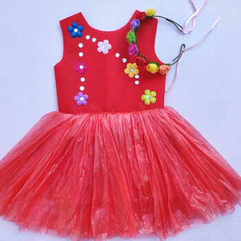 欧玉诗环保衣服儿童服装男女童时装秀走秀衣服六一儿童节幼儿园小男孩