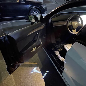 澳颜莱特斯拉迎宾灯model3modelxmodelymodels车门改装投影氛围灯