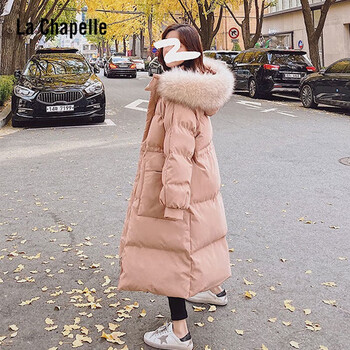 lachapellesport拉夏贝尔羽绒服女2023年新款宽松防寒服女冬季中长款