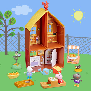 小猪佩奇过家家玩具农场套装佩奇乔治男女孩过家家房子套装生日礼物