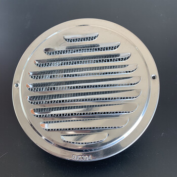 不锈钢外墙出风口排气口加厚平头百叶通风口油烟机雨风罩100 201